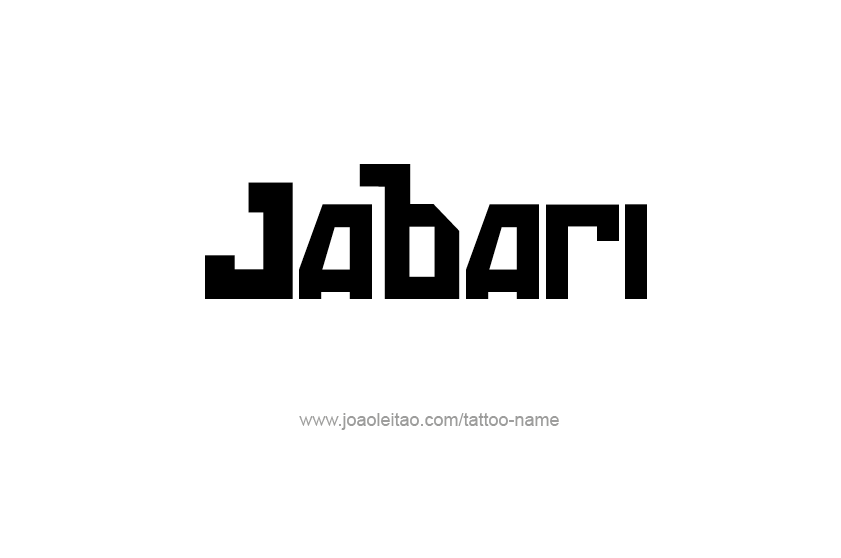 Tattoo Design  Name Jabari   