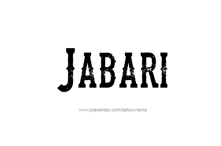 Tattoo Design  Name Jabari   