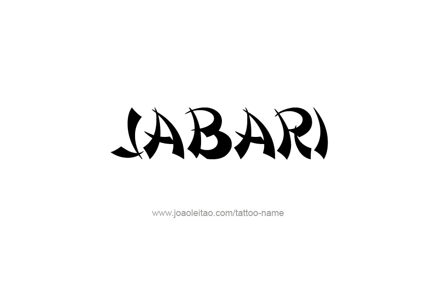 Tattoo Design  Name Jabari