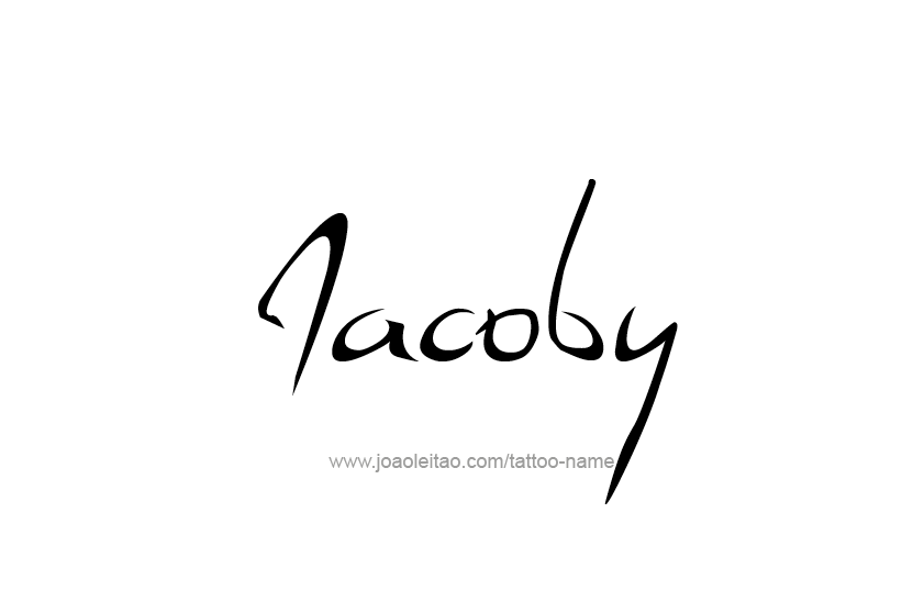 Tattoo Design  Name Jacoby   