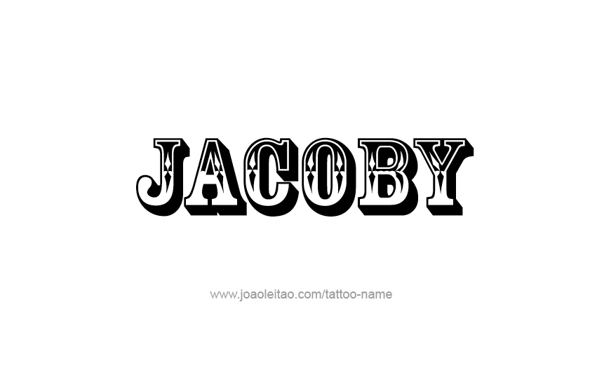 Tattoo Design  Name Jacoby   