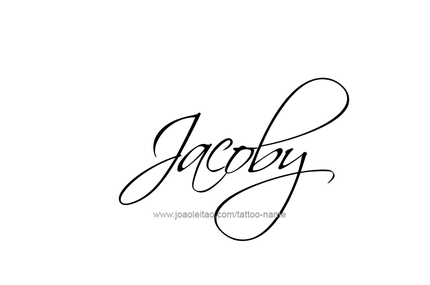 Tattoo Design  Name Jacoby   