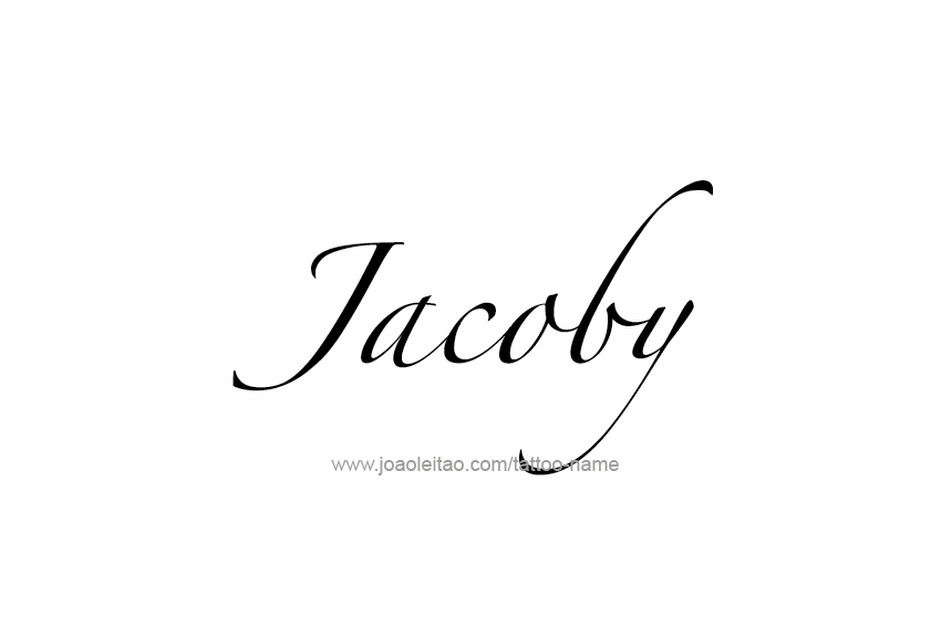 Tattoo Design  Name Jacoby   