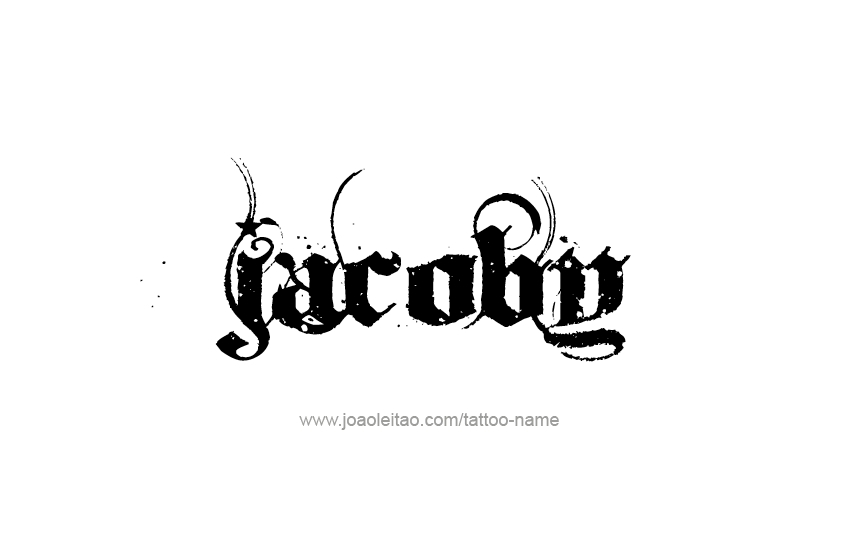 Tattoo Design  Name Jacoby   