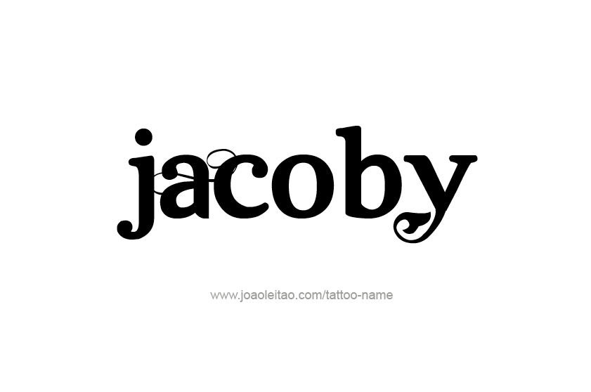 Tattoo Design  Name Jacoby   