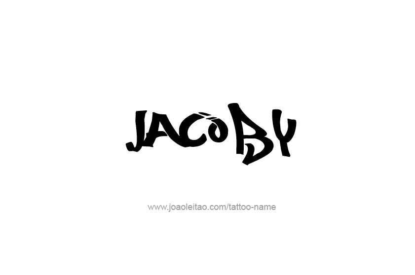 Tattoo Design  Name Jacoby   