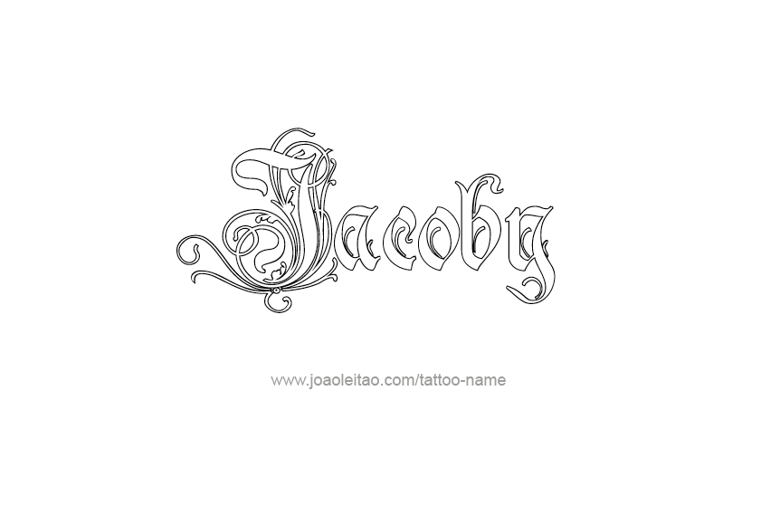 Tattoo Design  Name Jacoby   