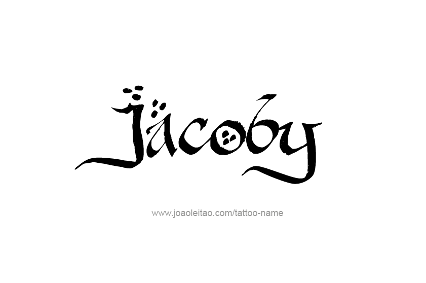 Tattoo Design  Name Jacoby   