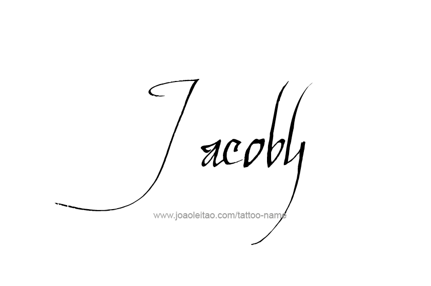 Tattoo Design  Name Jacoby   