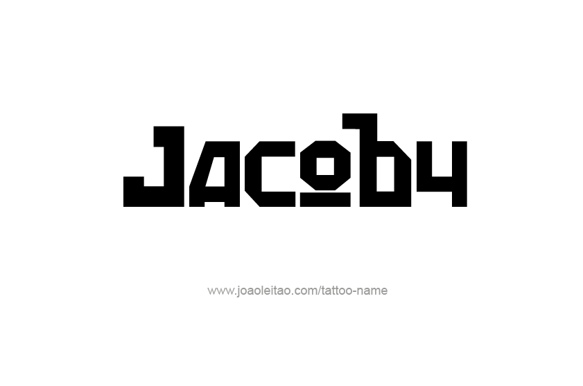 Tattoo Design  Name Jacoby   