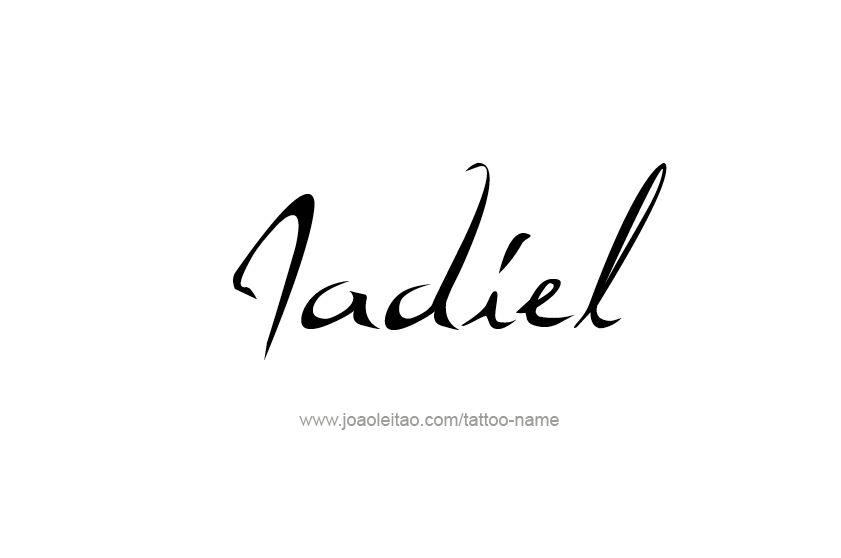 Tattoo Design  Name Jadiel   