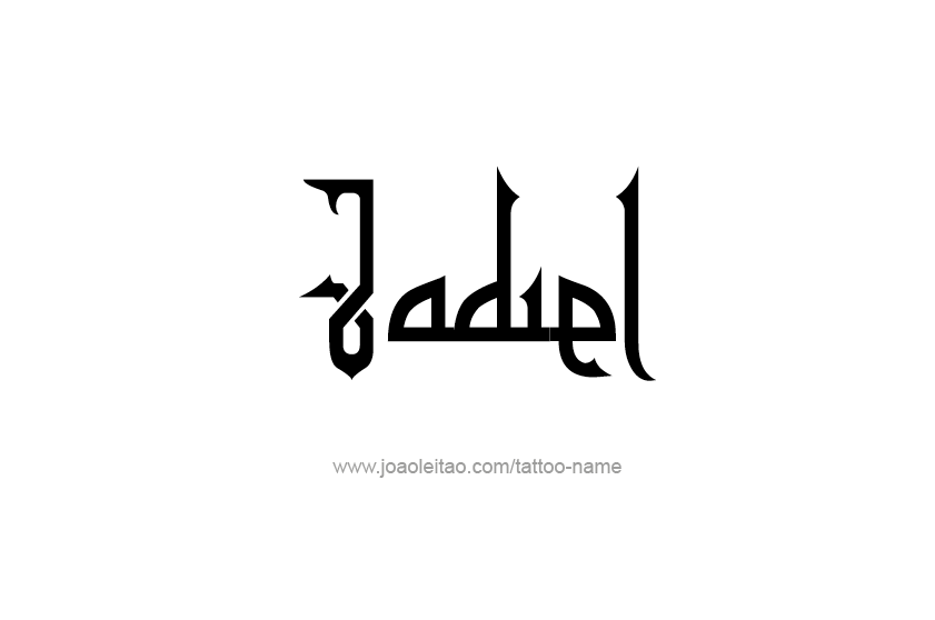 Tattoo Design  Name Jadiel   