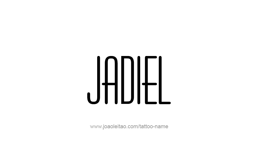 Tattoo Design  Name Jadiel   