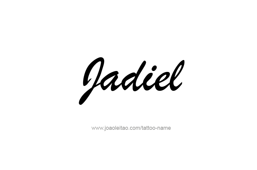 Tattoo Design  Name Jadiel   