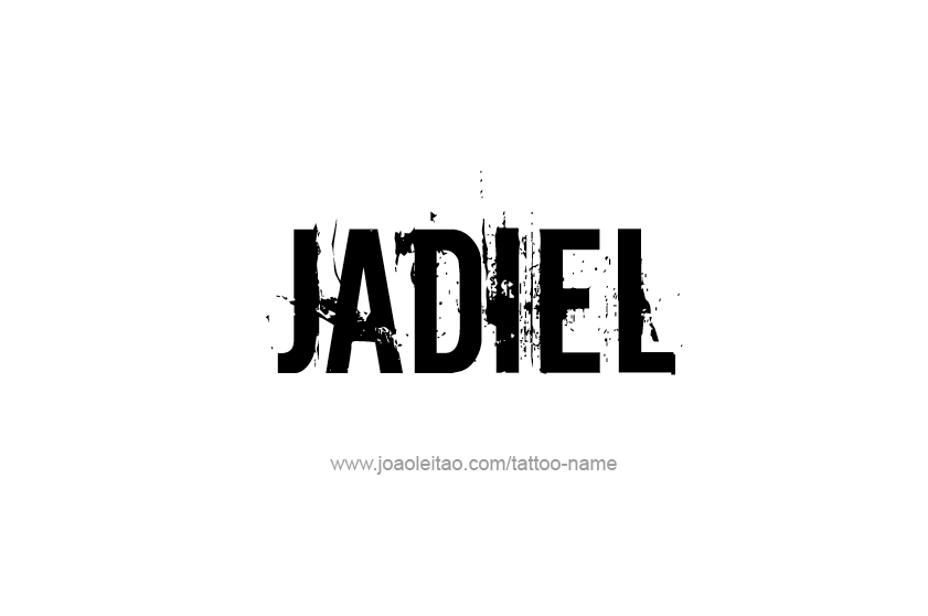 Tattoo Design  Name Jadiel   