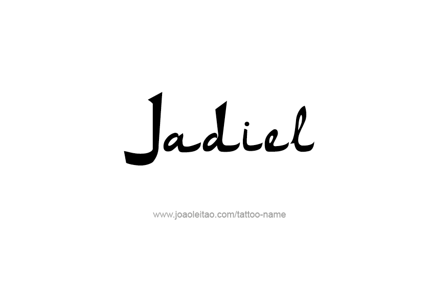 Tattoo Design  Name Jadiel   