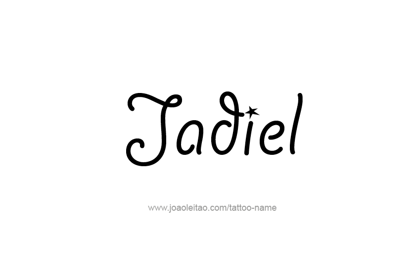 Tattoo Design  Name Jadiel   