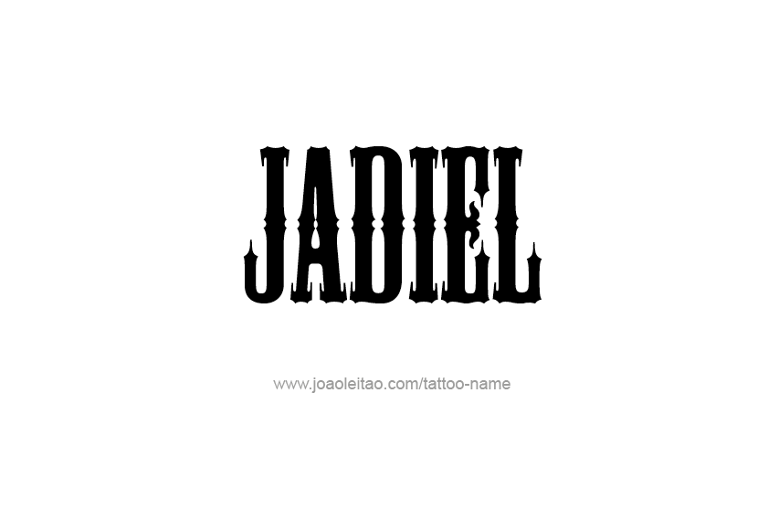 Tattoo Design  Name Jadiel   