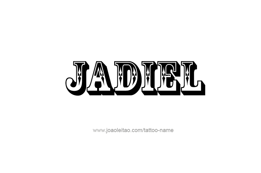 Tattoo Design  Name Jadiel   