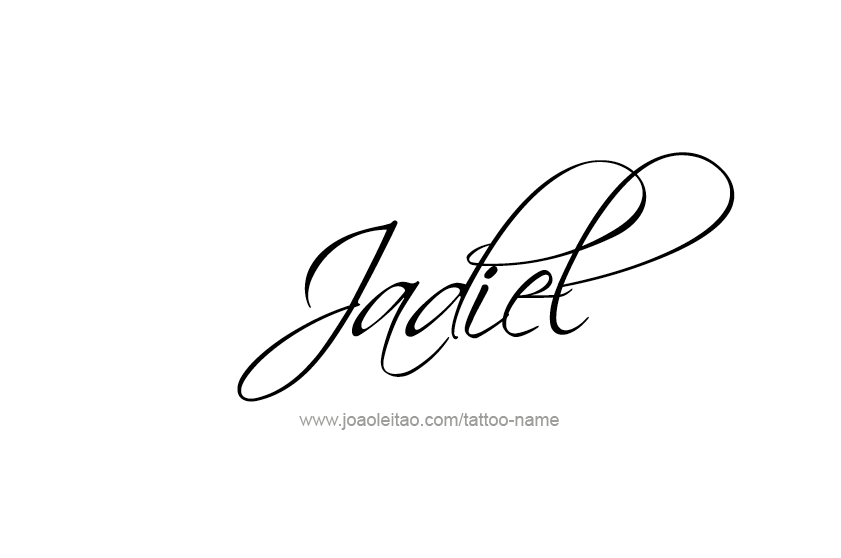 Tattoo Design  Name Jadiel   