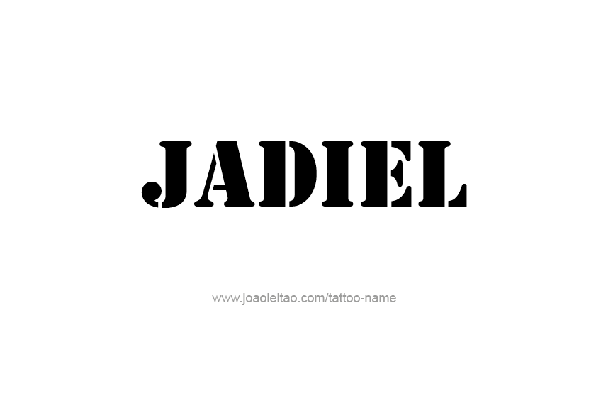 Tattoo Design  Name Jadiel   