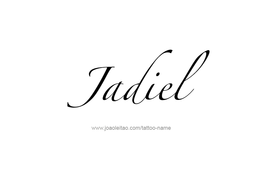 Tattoo Design  Name Jadiel   