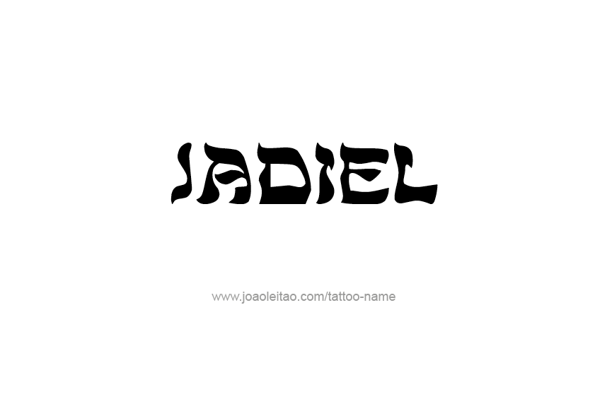 Tattoo Design  Name Jadiel   