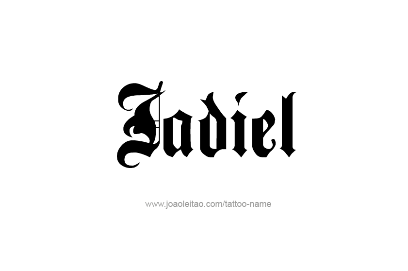 Tattoo Design  Name Jadiel   