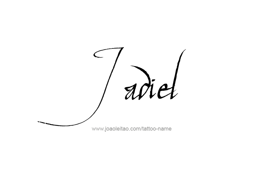 Tattoo Design  Name Jadiel   