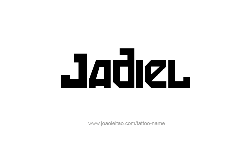 Tattoo Design  Name Jadiel   