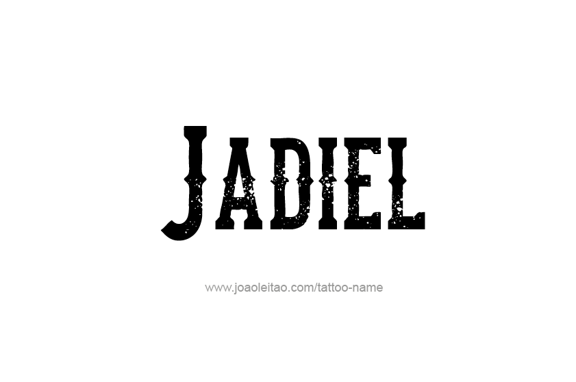 Tattoo Design  Name Jadiel   