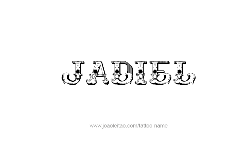 Tattoo Design  Name Jadiel   