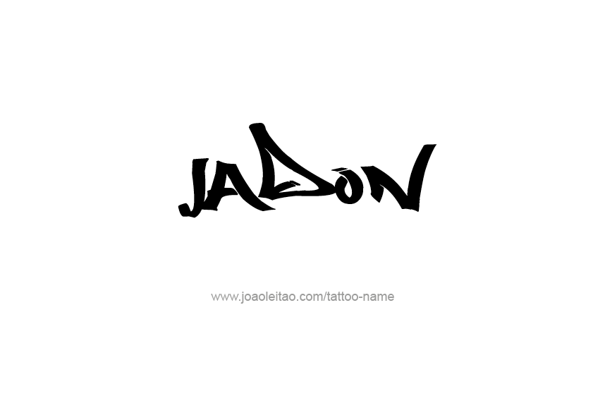 Tattoo Design  Name Jadon   