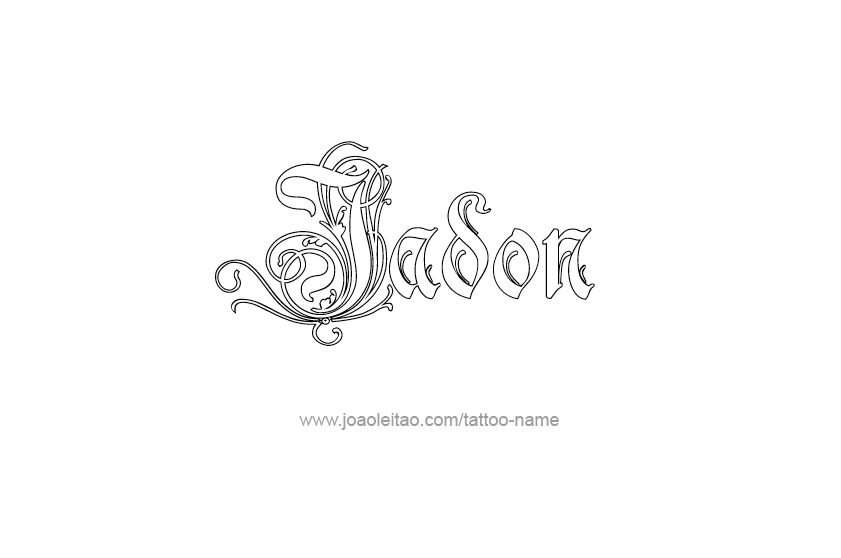 Tattoo Design  Name Jadon   