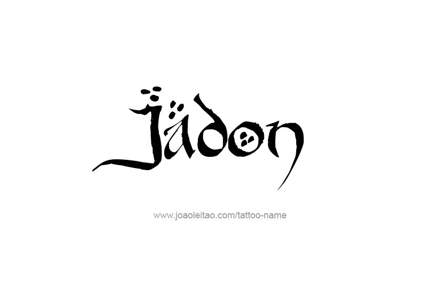 Tattoo Design  Name Jadon   