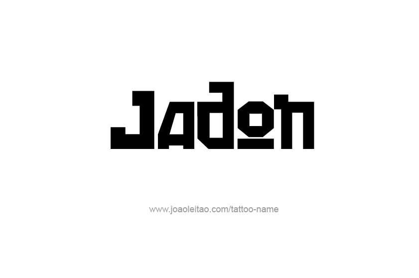 Tattoo Design  Name Jadon   