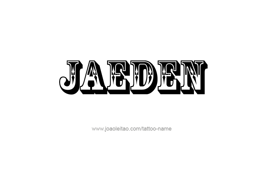 Tattoo Design  Name Jaeden   