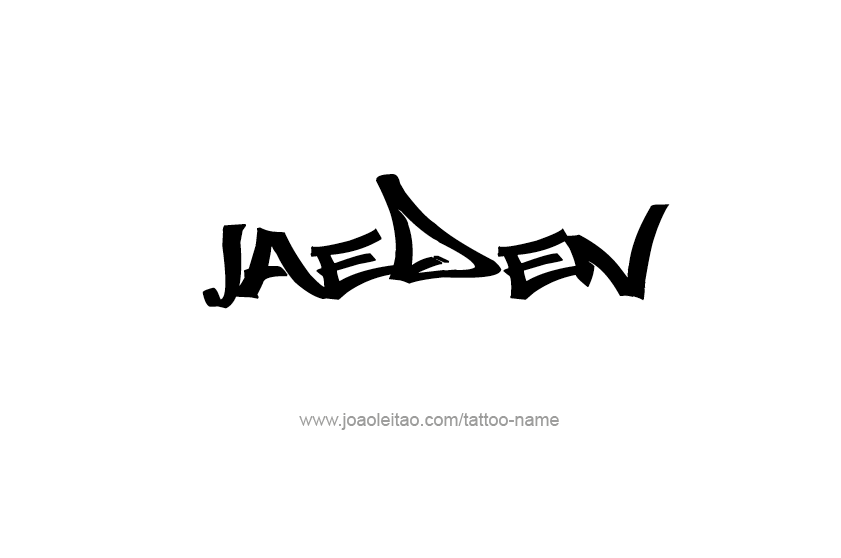 Tattoo Design  Name Jaeden   