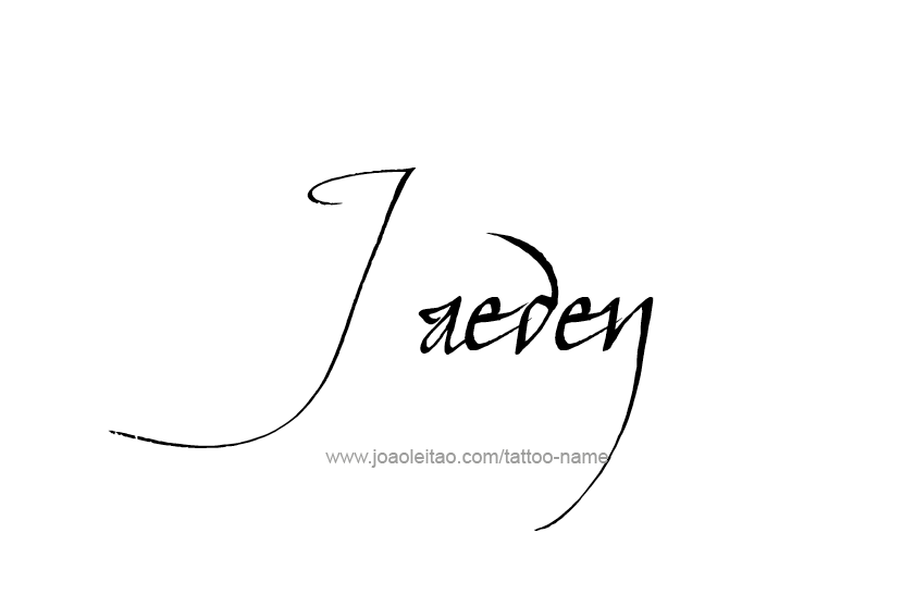 Tattoo Design  Name Jaeden   