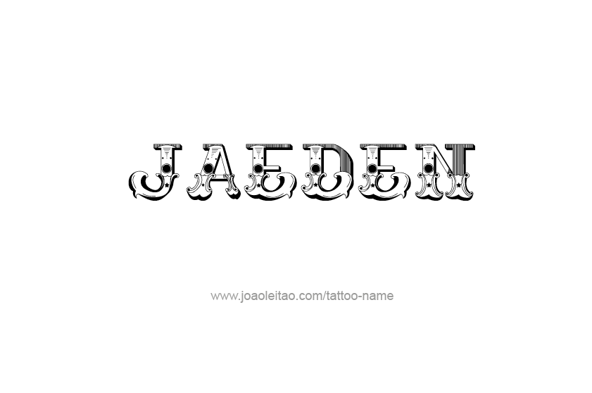 Tattoo Design  Name Jaeden   