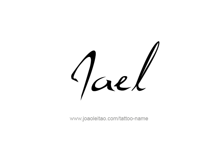 Tattoo Design  Name Jael   