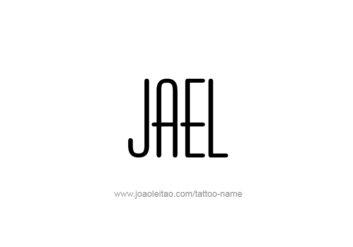 Tattoo Design  Name Jael   