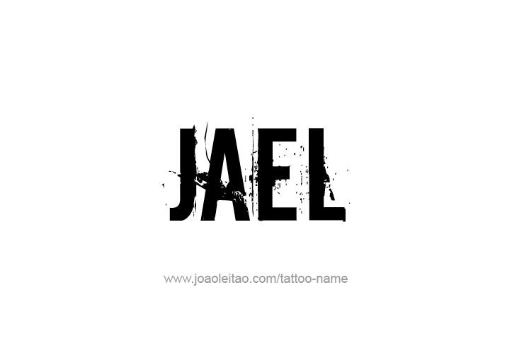 Tattoo Design  Name Jael   