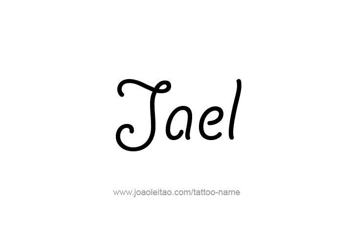 Tattoo Design  Name Jael   