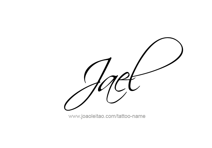 Tattoo Design  Name Jael   