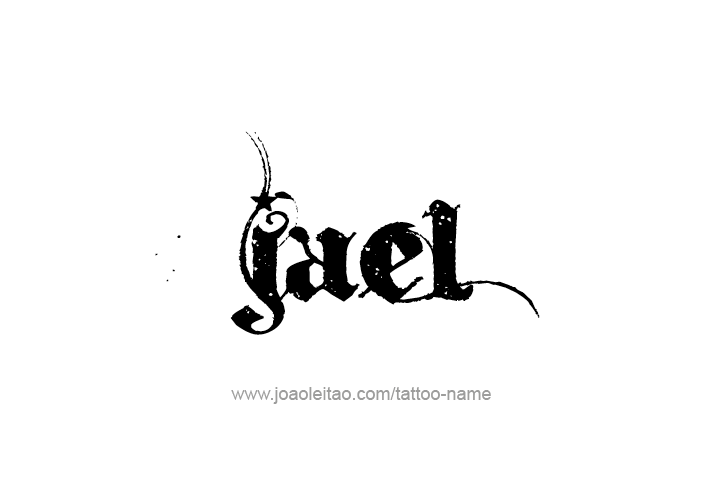 Tattoo Design  Name Jael   