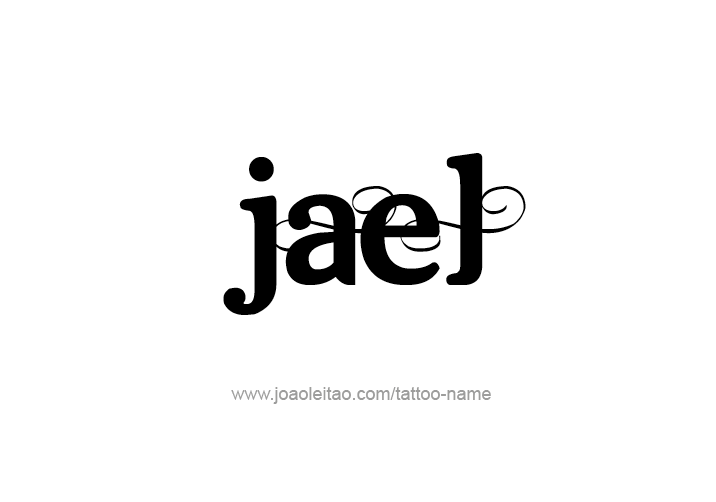 Tattoo Design  Name Jael   