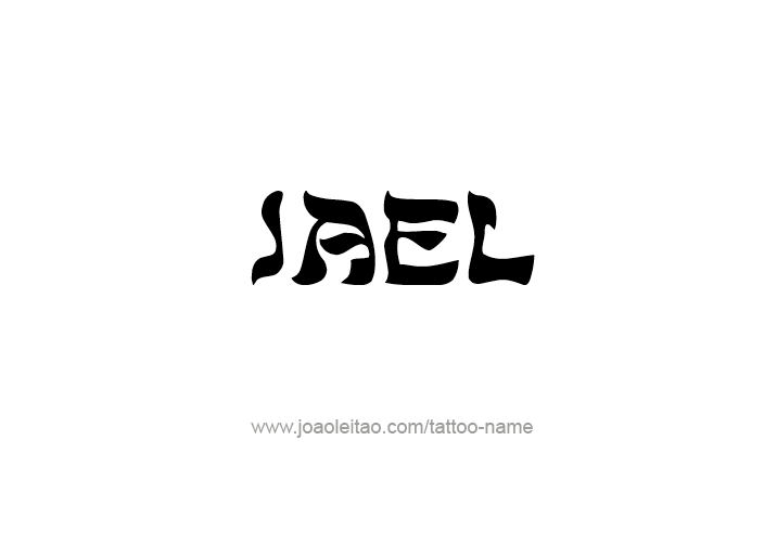 Tattoo Design  Name Jael   