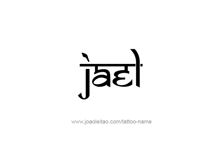 Tattoo Design  Name Jael   