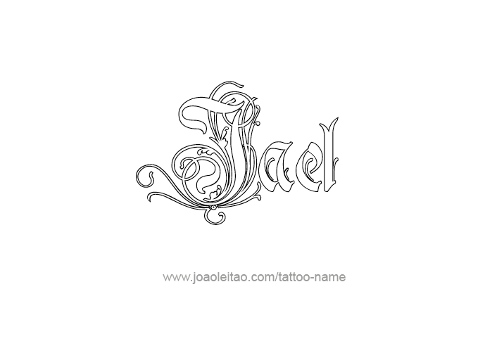 Tattoo Design  Name Jael   